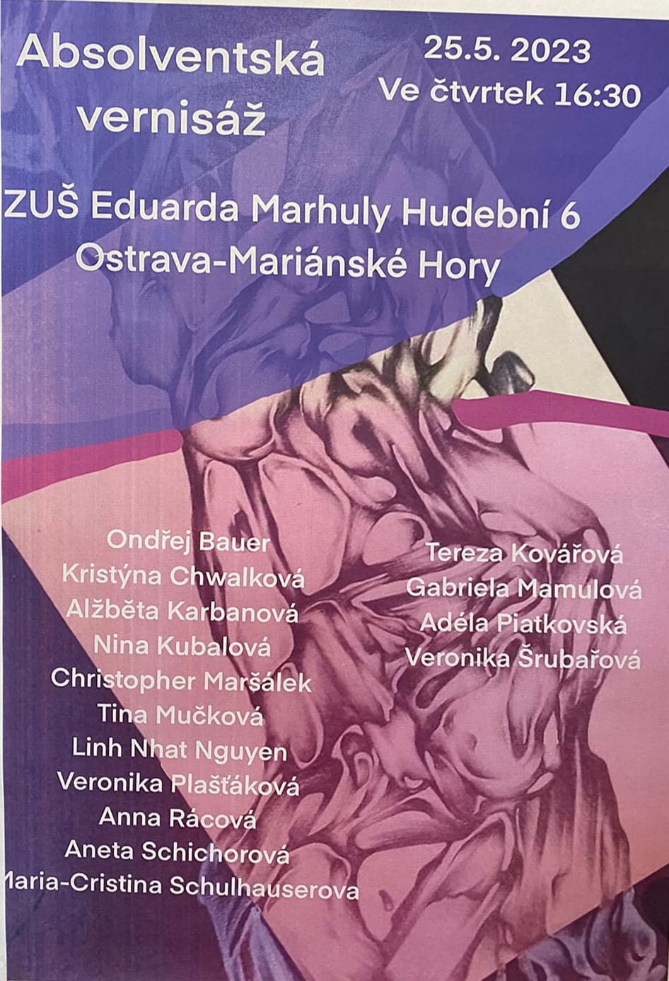 Výstava absolventů výtvarného oboru