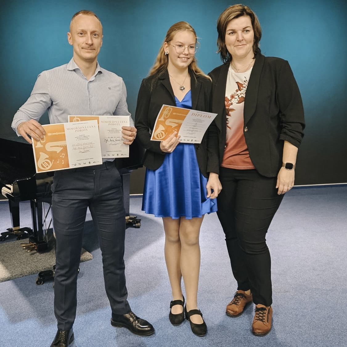 Úspěšné krajské kolo soutěže ZUŠ ve hře na flétnu, zobcovou flétnu a trubku