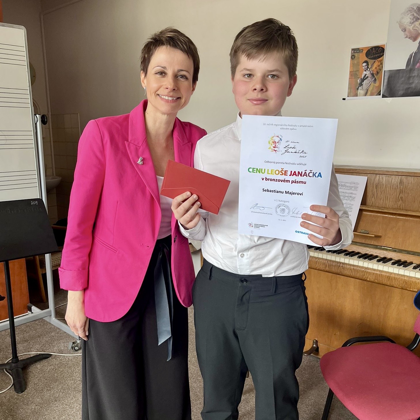 Úspěch našeho žáka na soutěži O cenu Leoše Janáčka 2025