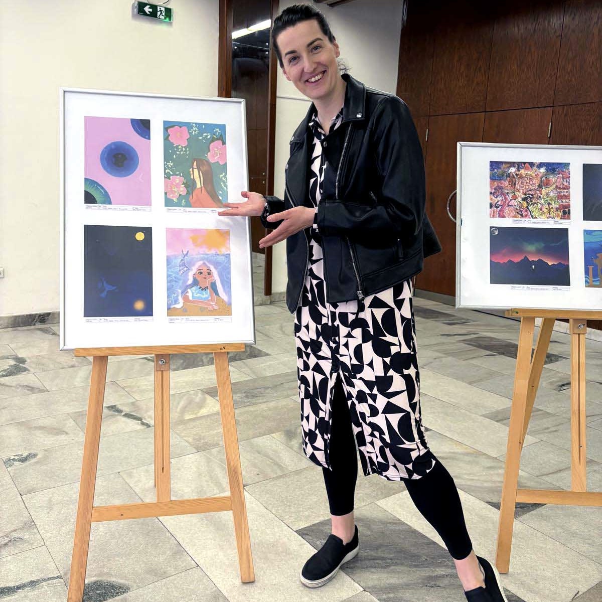 Závěrečná výstava prací výtvarného oboru v Klubu Alfa