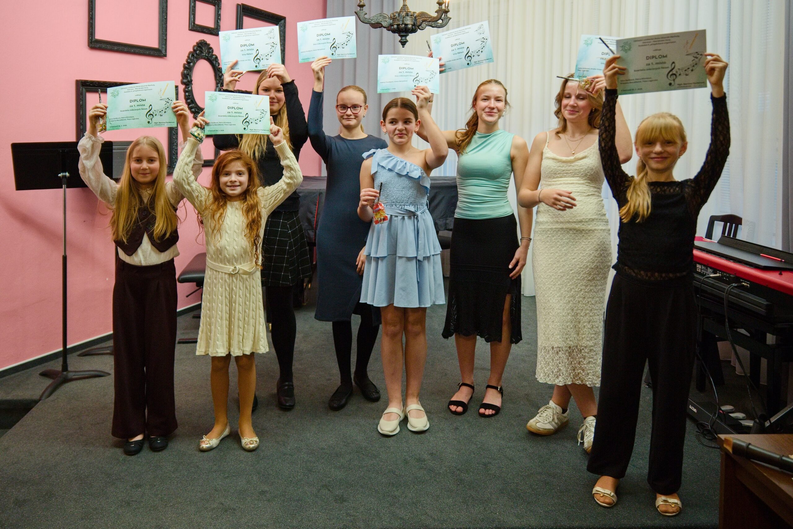První místa pro flétnové soubory ve školním kole soutěže ZUŠ v komorní hře
