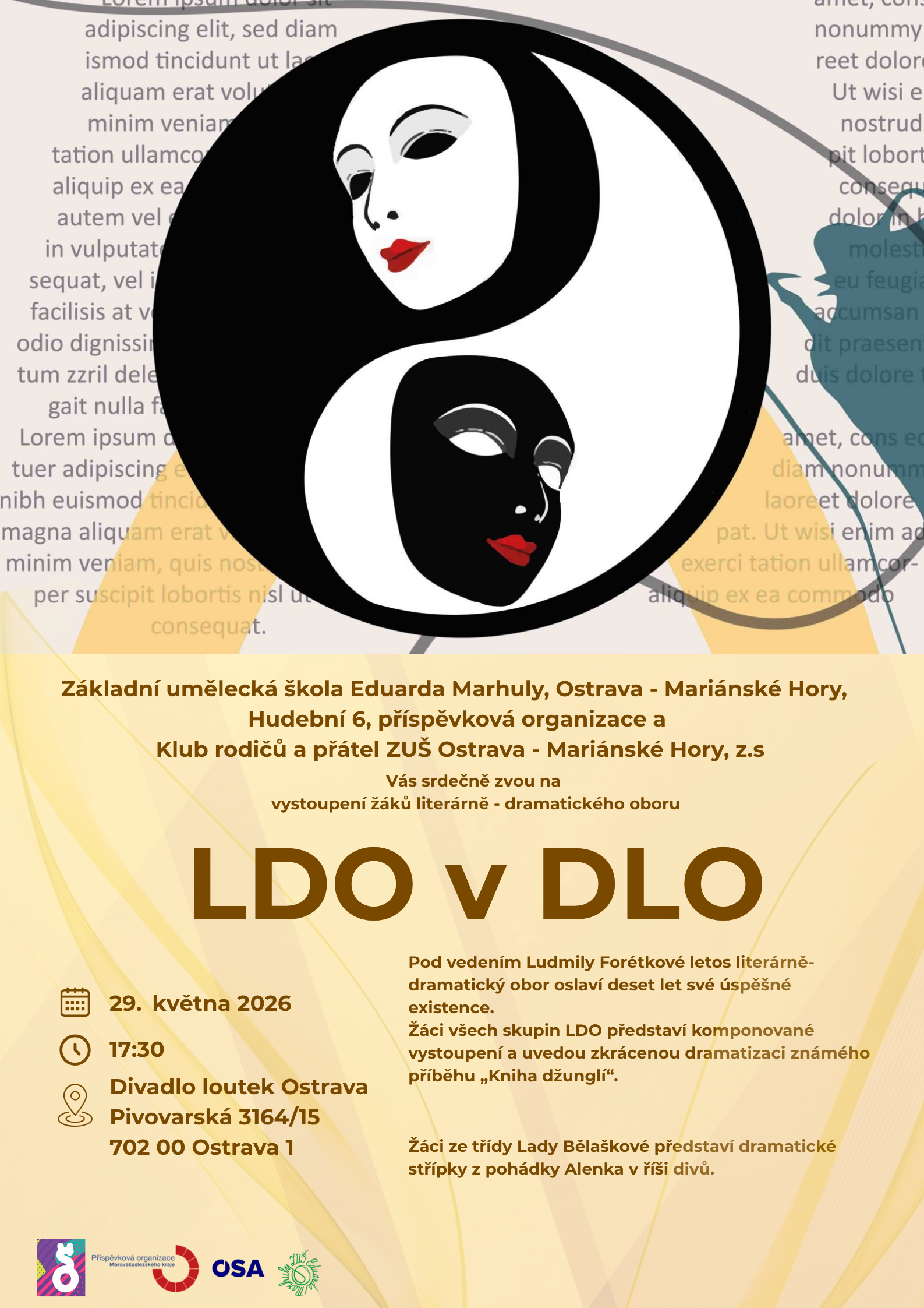 LDO v DLO – vystoupení žáků literárně-dramatického oboru