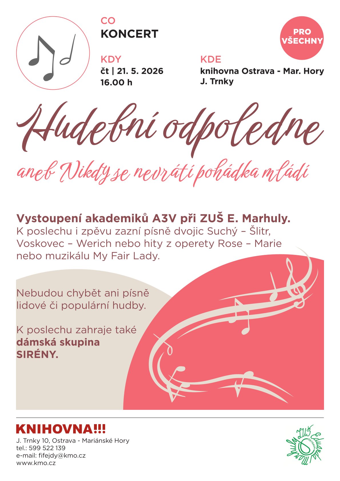 Hudební odpoledne posluchačů Akademie III. věku